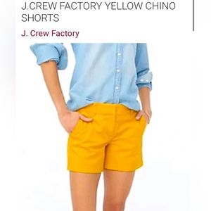 NWT J Crew Factory 5” classic chino shorts size 2